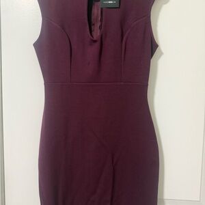 Burgundy Sleeveless Dress